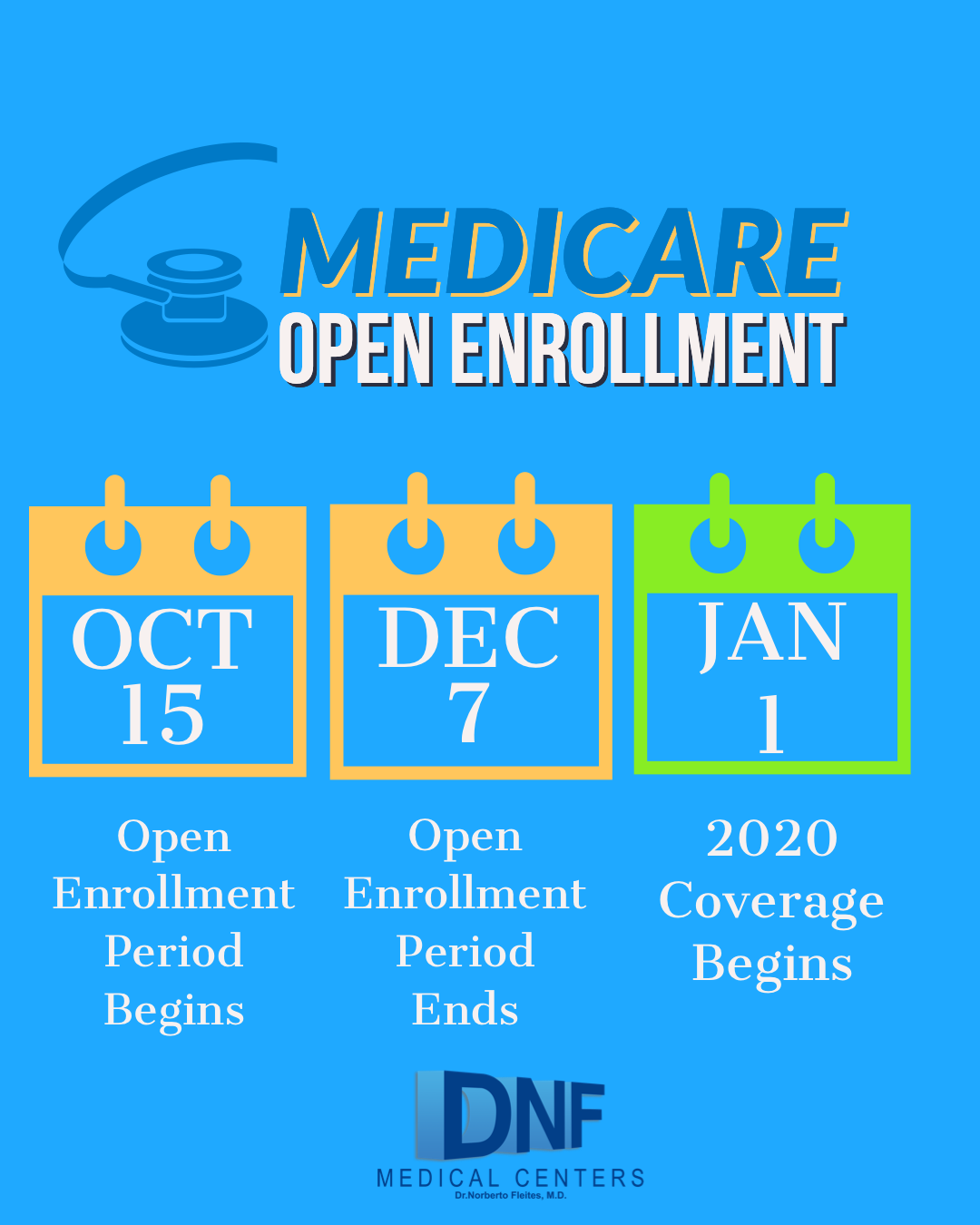 Let’s talk about Medicare Open Enrollment DNF Medical Centers®